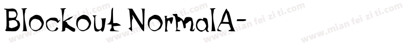 Blockout NormalA字体转换